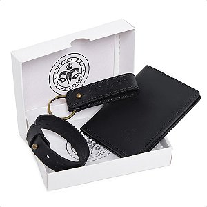 Kit Estilo Prático: Porta Cartão, Chaveiro e Pulseira