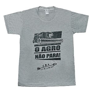 Camiseta O AGRO NÃO PARA - Mescla