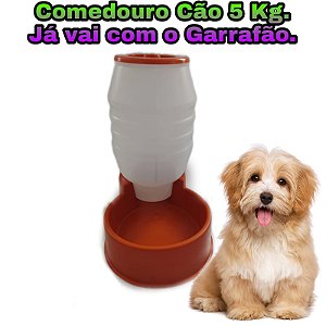COMEDOURO AUTOMÁTICO PARA CÃES  5 kg.