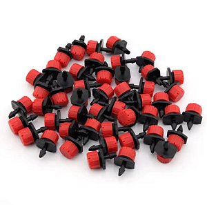 Micro Gotejador Regulável Bico Irrigação Tubo 4mm - 50 Un