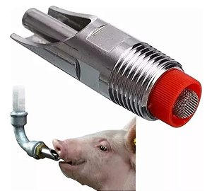 [Rascunho] Bebedouro Automático Para Suíno Porco, Mordida Adulto Terminação, em INOX KIT 5 UNID.