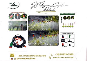Kit Irrigação Completo com Nebulizador 15 Vasos