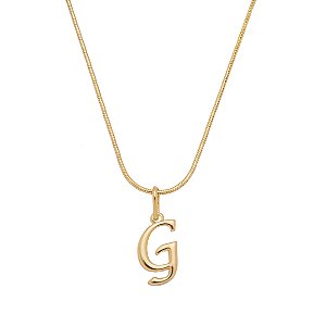 Colar Com Pingente Letra G