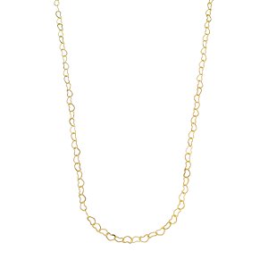 Colar Corações Semijoia Ouro 18K