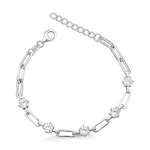 Pulseira Ponto de Luz Prata 925
