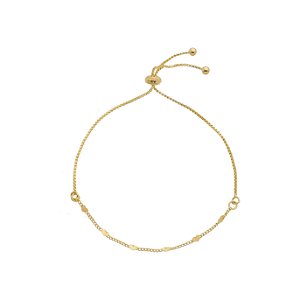 Pulseira ajustável com mini corações