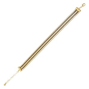 Conjunto de pulseiras Riviera com zircônias Cristal e preta