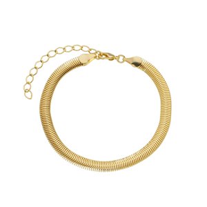 Pulseira fio alemão banhado a ouro 18k