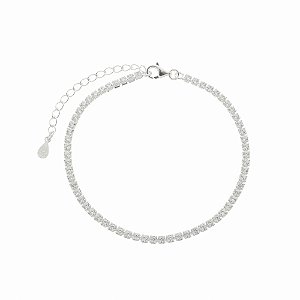 Pulseira Riviera com zircônias prata 925