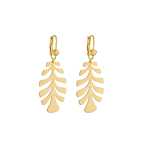 Brinco costela de adão banhado em ouro 18k