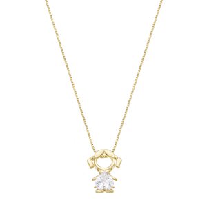 Colar menina zircônia cristal