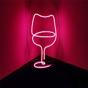 Neon Led - Taça de Vinho