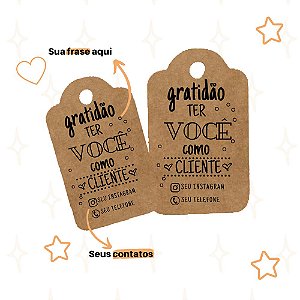Tag Kraft Personalizada