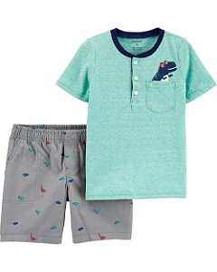 Conjunto Carter’s de 2 Peças - Dinossauro