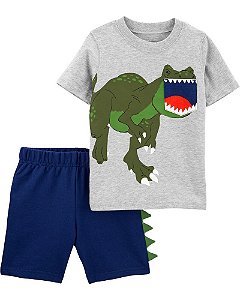 Conjunto Carter´s 2 peças - Shorts e Camiseta Dinossauro