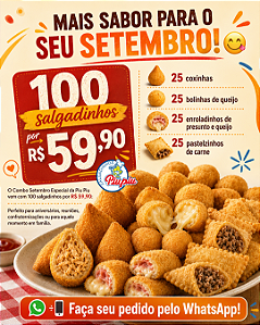 Combo Setembro Especial – 100 Salgadinhos