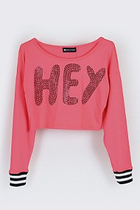 Blusa Canelada Neon Hey Perfumaria