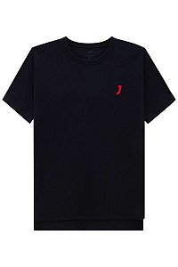 Camiseta JohnnyFox em Meia Malha detallhe em Vermelho