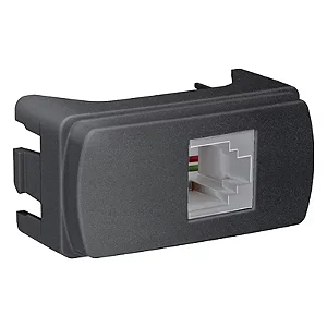 Modulo Tomada RJ11 2 Fios Grafite Miluz Schneider S3B74901