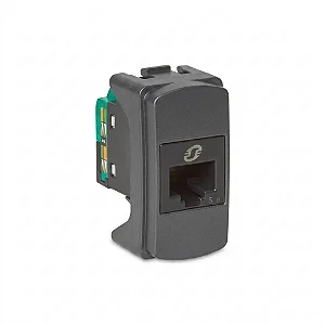 Modulo Tomada RJ45 Cat5e Grafite Miluz Schneider S3B74101