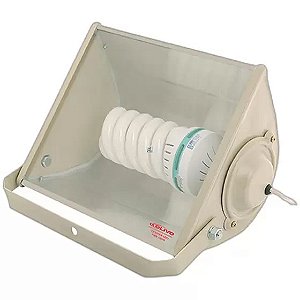 Projetor Retangular 250W - E-27 Bege (45W) - Olivo