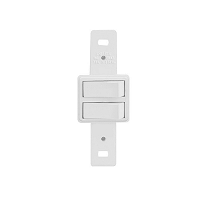 Interruptor Duplo Simples s/ Placa Branco Perlex