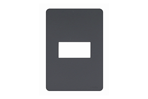 Placa 4X2 1 Módulo Stellar Black Orion Schneider