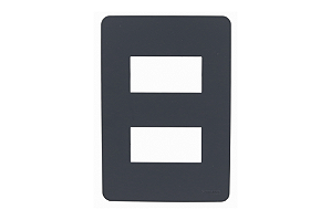 Placa 4X2 2 Módulos Stellar Black Orion Schneider