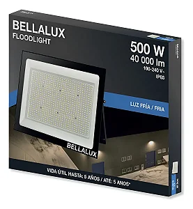 Refletor 500w 6500k 40000lm Bivolt 7023945 - Bellalux Branco-frio