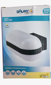 Kit 10 Arandela Tartaruga ip65 Dupla 10W luz quente Galaxy