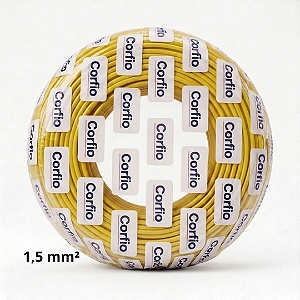 Cabo Flexível 1,5mm ² Corfio 750V Antichamas Rolo 100m