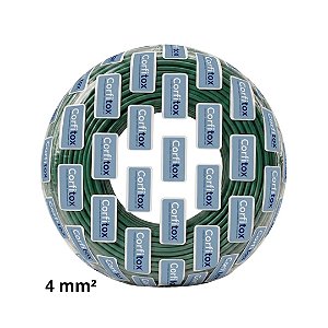 Cabo Flexivel 4mm Atox Verde Corfitox - Rolo 100 metros