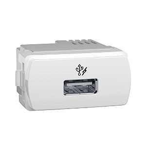 Modulo Carregador USB 1A Branco Miluz S3B70810