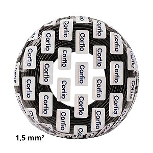 Cabo Flexível 1,5mm Preto 750V Corfio (Rolo com 100m)