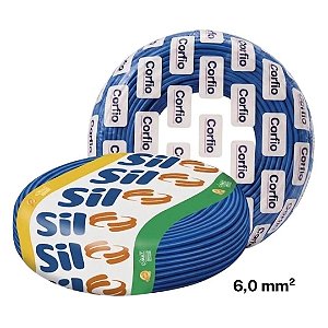 Cabo Flexivel 6mm Azul 100m Sil / Corfio