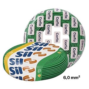 Cabo Flexivel 6mm Verde 100m Sil / Corfio