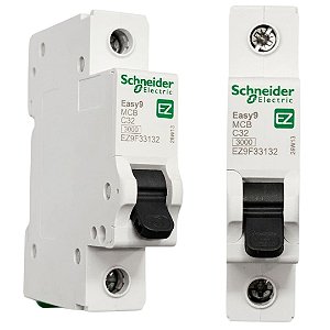 Disjuntor 1x32A C Monopolar 32A Curva C Schneider EASY9