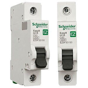 Disjuntor 1x50A C Monopolar 50A Curva C Schneider EASY9