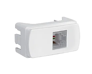 Modulo Tomada RJ11 2 Fios Branco Miluz S3B74900 Schneider