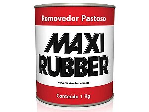 Removedor De Tinta Automotiva Pastoso Maxi Rubber 1 Kg