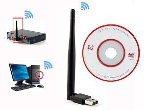 Adaptador Para Wifi Notebook Pc Antena Wireless  Receptor Wi-fi 1200mbp