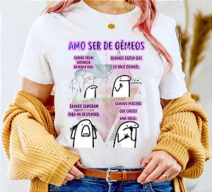 Blusinhas amo ser de gêmeos