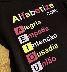 Blusinha Alfabetize