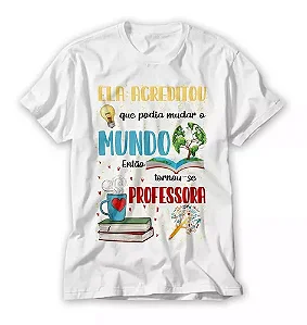 Blusinha Professora MASCULINA