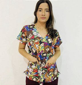 Bata com bolso desenhos
