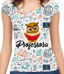 Blusinha Professora com Corujinha