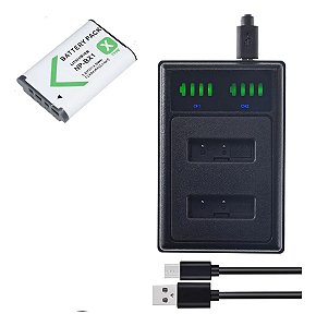 Kit 1 Bateria NP-BX1 P/ Sony Cyber-Shot FDR-X3000 Action Cam