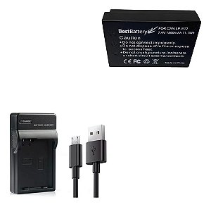 Kit Carregador + Bateria Lp-e12 Para Canon Eos M2 M M50 M100