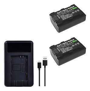 Kit 1x2 Baterias NP-FH50 Para Sony HDR-TG5V SR10E SR75C SR62