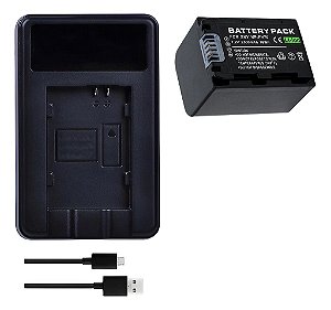 Kit 1x1 Bateria NP-FH70 Para Sony DCR-DVD306E DVD310E DVD408